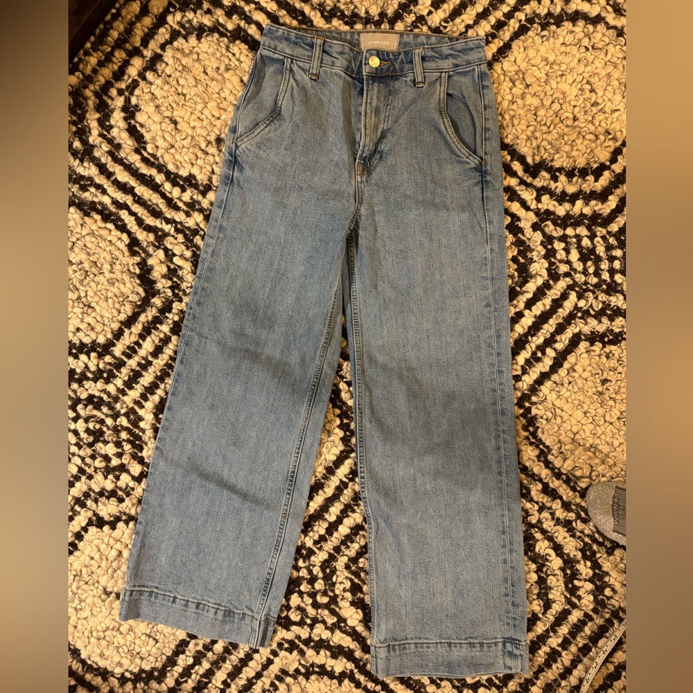 Everlane Light Blue Wide Leg Jean sz 26 reg